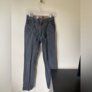 Jeff Hamilton American Vintage Women’s Western Leather Detail 1980s Jeans Sz 30